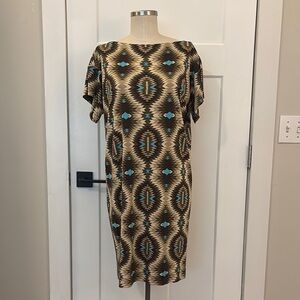Tory Burch 2010 Geometric Patterned Dress